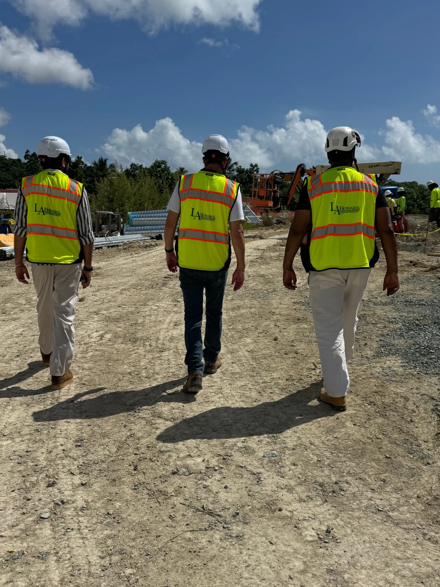 LaZerrick Howard walking a project site